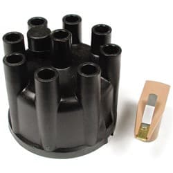 DISTRIBUTOR CAP & ROTOR KIT V8 CHRYSLER PLYMOUTH DODGE BLACK ACCEL - 8321