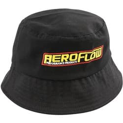 AEROFLOW BUCKET HAT LARGE AEROFLOW LOGO BLACK AEROFLOW / AF-BUCKETLG