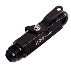 SHUT OFF VALVE -6AN BLACK