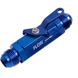 SHUT OFF VALVE -8AN BLUE