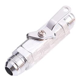 SHUT OFF VALVE -16AN SILVER BILLET BODY WITH -16ORB PORTS