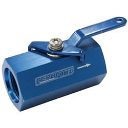 SHUT OFF VALVE -10ORB BLUE FEMALE -10ORB PORTS