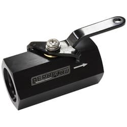 SHUT OFF VALVE -10ORB BLACK FEMALE -10ORB PORTS