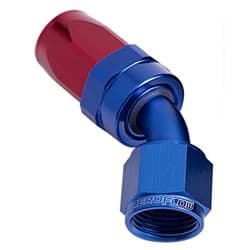 -16AN TAPER SERIES 45 DEGREE HOSE END BLUE