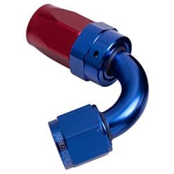 -4AN TAPER SERIES 120 DEGREE HOSE END BLUE