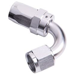 -20AN TAPER SERIES 120 DEGREE HOSE END SILVER