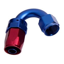 -4AN TAPER SERIES 150 DEGREE HOSE END BLUE