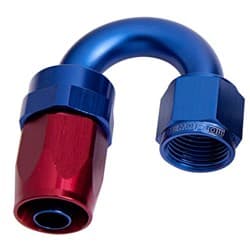 -12AN TAPER SERIES 180 DEGREE HOSE END BLUE