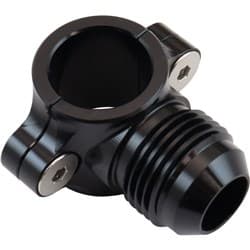 CLAMP ON 1/2" HARD LINE TO -8 -8AN MALE AN ADAPTER BLACK