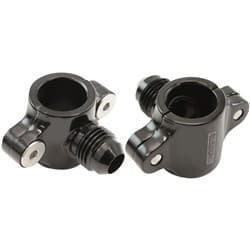 CLAMP ON 5/8" HARD LINE TO -6 -6AN MALE ADAPTER BLACK