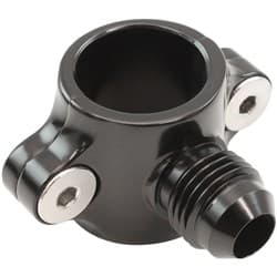CLAMP ON 3/4" HARD LINE TO -6 -6AN MALE ADAPTER BLACK