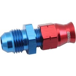 1/4" HARD LINE TO -6AN MALE ADAPTER BLUE w/ OLIVE