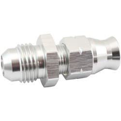 1/4" HARD LINE TO -6AN MALE ADAPTER SILVER w/ OLIVE