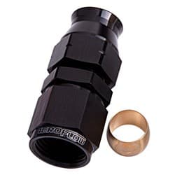 1/4" HARD LINE TO -4AN FEMALEADAPTER BLACK w/ OLIVE