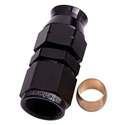 3/8" HARD LINE TO -6AN FEMALEADAPTER BLACK w/ OLIVE