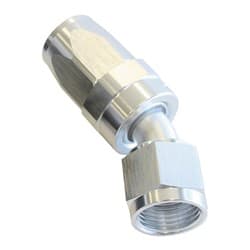 -16AN TAPER SERIES 30 DEGREE HOSE END SILVER