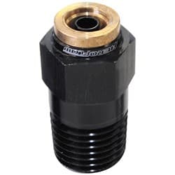 1/8" NPT STRAIGHT TO 1/4" 120 SERIES NYLON BLACK FITTING
