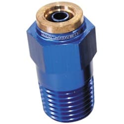 1/4" NPT STRAIGHT TO 1/4" 120 SERIES NYLON BLUE FITTING