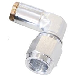 -4AN FEMALE 90 DEGREE TO 1/4" 120 SERIES SILVER NYLON FITTIN