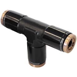 3/16" TEE 120 SERIES NYLON BLACK FITTING
