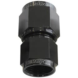 SWIVEL COUPLER REDUCER -8AN TO -6AN BLACK FEMALE COUPLER