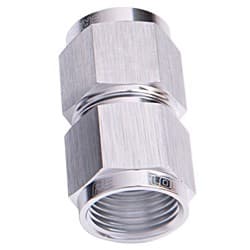 STRAIGHT FEMALE FLARE -16AN SILVER SWIVEL COUPLER