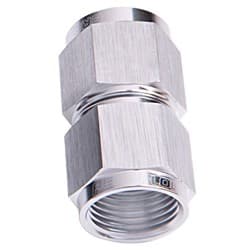 STRAIGHT FEMALE FLARE -20AN SILVER COUPLER