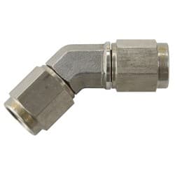 S/S 45 DEG FEMALE FLARE -4AN STAINLESS STEEL SWIVEL UNION