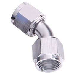 45 DEG FEMALE FLARE -12AN SILVER SWIVEL UNION