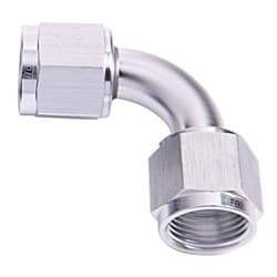 90 DEG FEMALE FLARE -4AN SILVER SWIVEL UNION