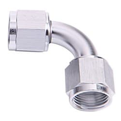 90 DEG FEMALE FLARE -20AN SILVER SWIVEL UNION