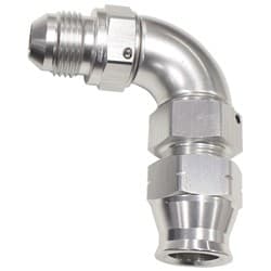 5/8" TUBE 90 deg male -10AN SILVER SWIVEL NUT WITH OLIVE