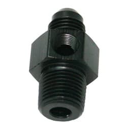 MALE 1/8"NPT TO -4AN 1/8" PORTBLACK 1/8" TO -4AN ,1/8" PORT