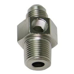 MALE 1/8"NPT TO -4AN 1/8" PORTSILVER 1/8" TO -4AN ,1/8" PORT