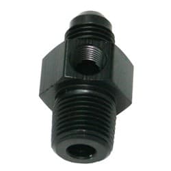 MALE 1/4"NPT TO -8AN 1/8" PORTBLACK 1/4" TO -8AN 1/8" PORT
