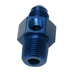 MALE 3/8"NPT TO -8AN 1/8" PORTBLUE 3/8" TO -8AN 1/8" PORT