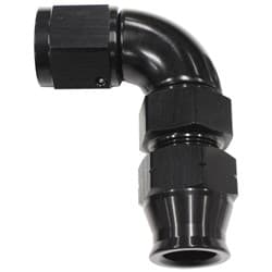 3/4" TUBE 90 deg female -12AN BLACK SWIVEL NUT WITH OLIVE