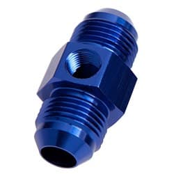 STRAIGHT MALE - MALE -4AN BLUE WITH 1/8" NPT PORT