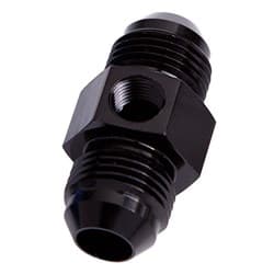 STRAIGHT MALE - MALE -4AN BLACK WITH 1/8" NPT PORT