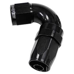 120 DEG HOSE END -8AN BLACK FULL FLOW TAPER STYLE