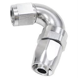120 DEG HOSE END -12AN SILVER FULL FLOW TAPER STYLE