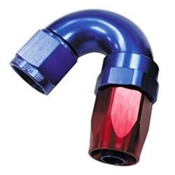 150 DEG HOSE END -16AN BLUE FULL FLOW TAPER STYLE
