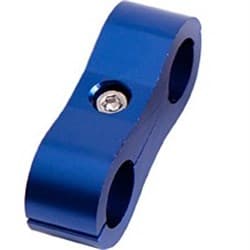 BILLET DUAL HOSE SEPARATOR BLUE 11MM ID OR 7/16" SUITS