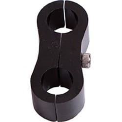 BILLET DUAL HOSE SEPERATOR BLACK 12.6MM ID OR 1/2" ID