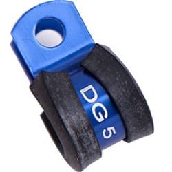 CUSHIONED P CLAMPS -4AN 10PK BLUE 6.3MM ID OR 1/4" ID