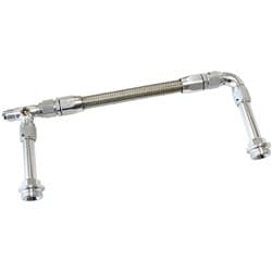 HOLLEY DUAL INLET RAIL -6AN SILVER SUIT 2X METERING BLOCKS