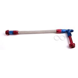 HOLLEY DUAL INLET RAIL -6AN BLUE SUIT 1-2 METERING BLOCKS.