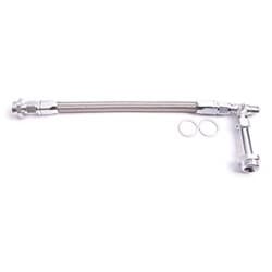 HOLLEY DUAL INLET RAIL -6AN SILVER SUIT 1-2 METERIN BLOCKS