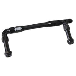 HOLLEY INLET RAIL -8AN BLACK SUITS 1X METERING BLOCK