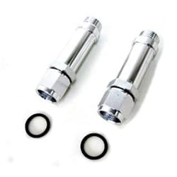 -8AN FEMALE TO HOLLEY ULTRA HPSILVER SWIVEL NUT (PAIR) -8ORB